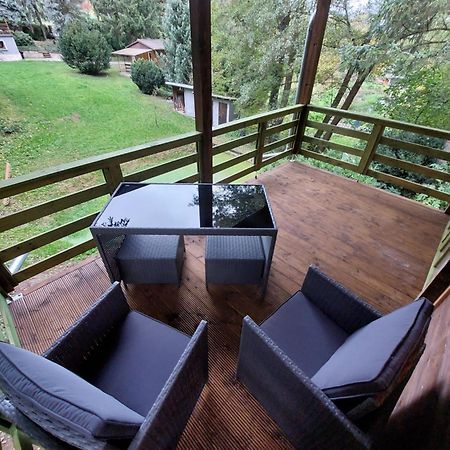 Ferienwohnung Tiny House Am Teich Garnsdorf Exterior foto