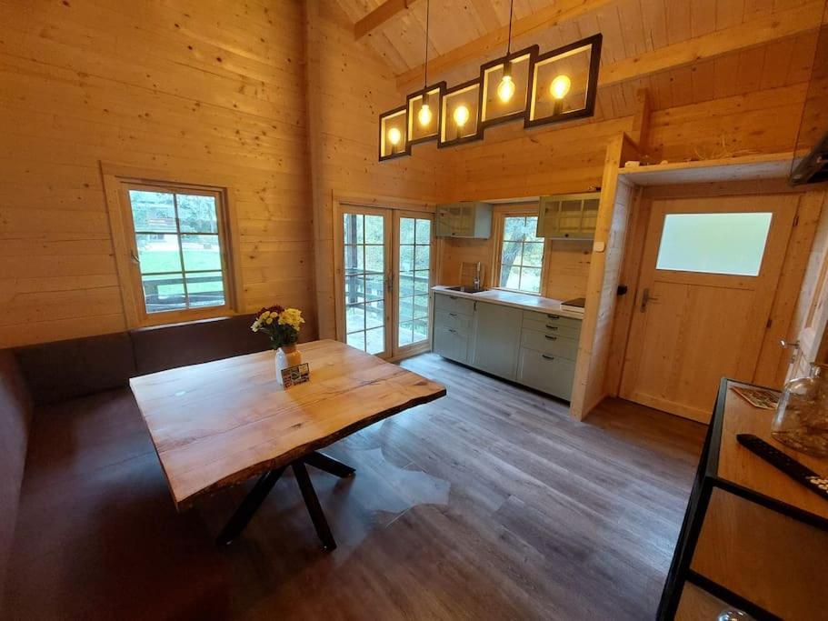 Ferienwohnung Tiny House Am Teich Garnsdorf Exterior foto