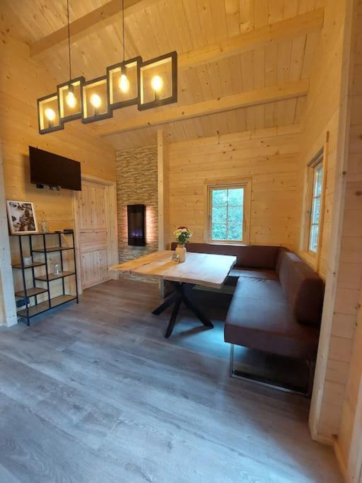 Ferienwohnung Tiny House Am Teich Garnsdorf Exterior foto