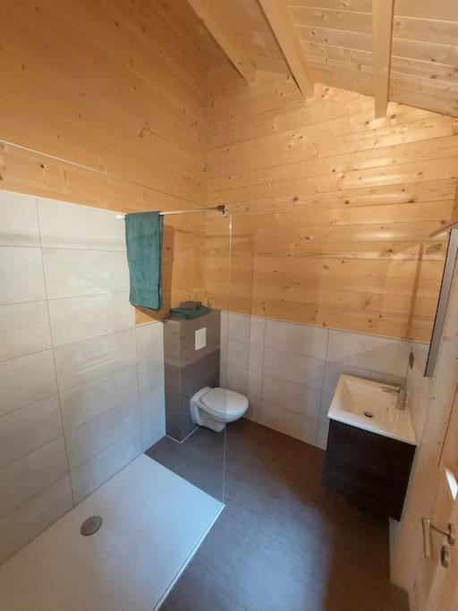 Ferienwohnung Tiny House Am Teich Garnsdorf Exterior foto
