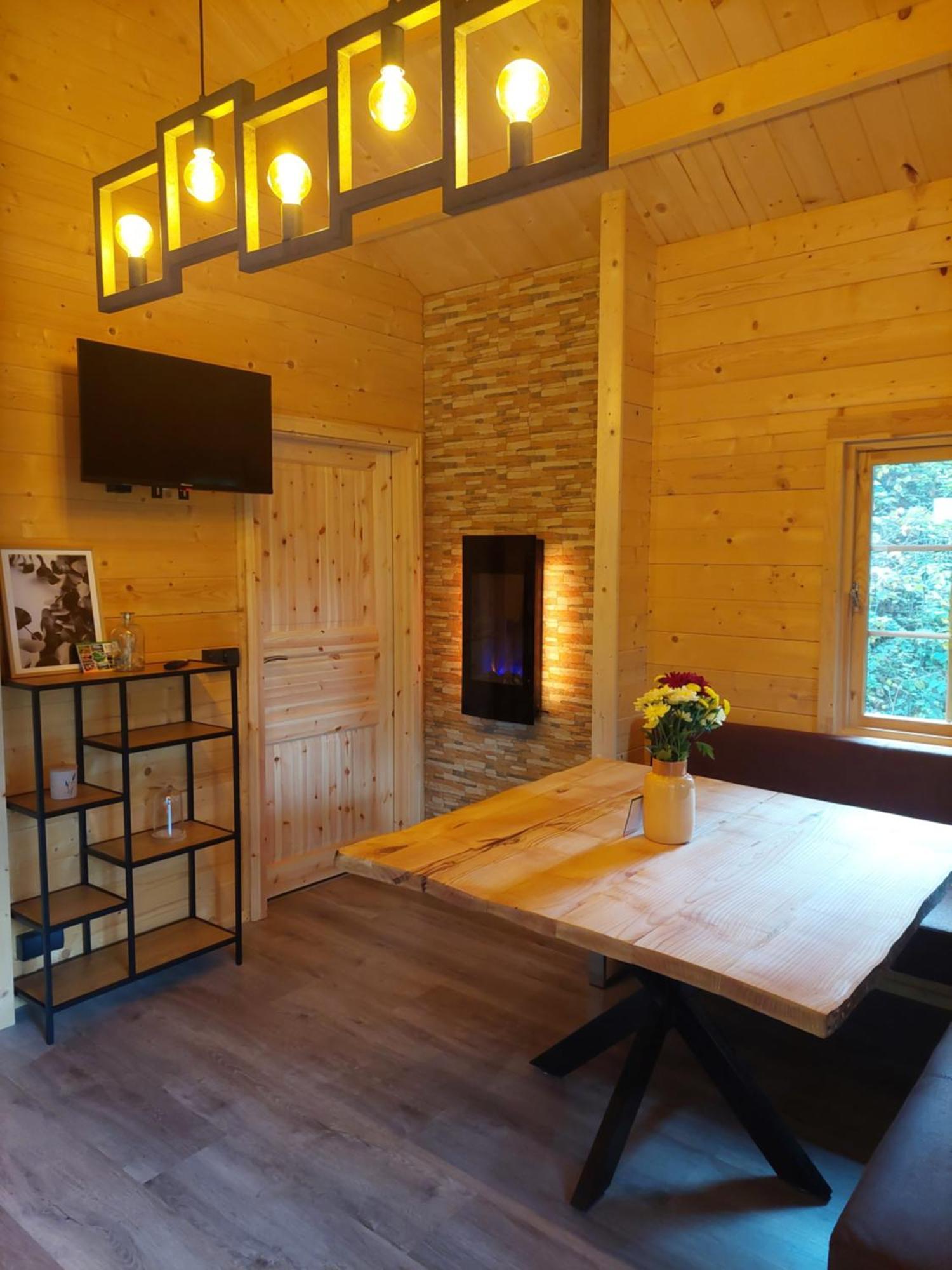 Ferienwohnung Tiny House Am Teich Garnsdorf Exterior foto