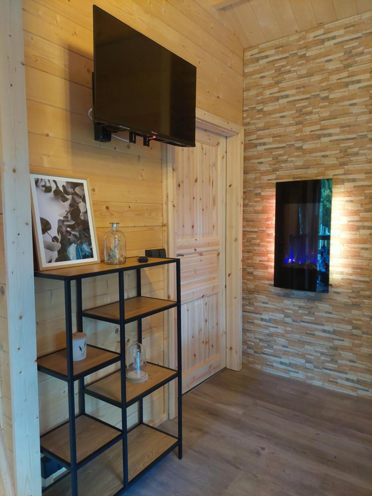 Ferienwohnung Tiny House Am Teich Garnsdorf Exterior foto